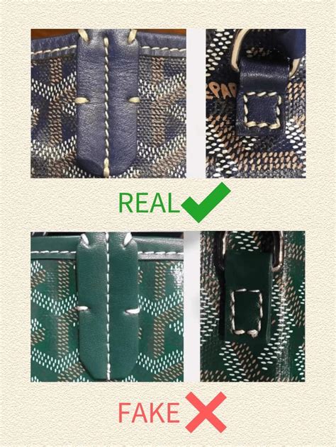 spot fake goyard belt|how to identify a goyard.